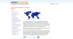 Desktop Screenshot of precedings.nature.com