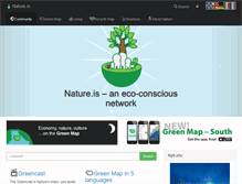 Tablet Screenshot of nature.is